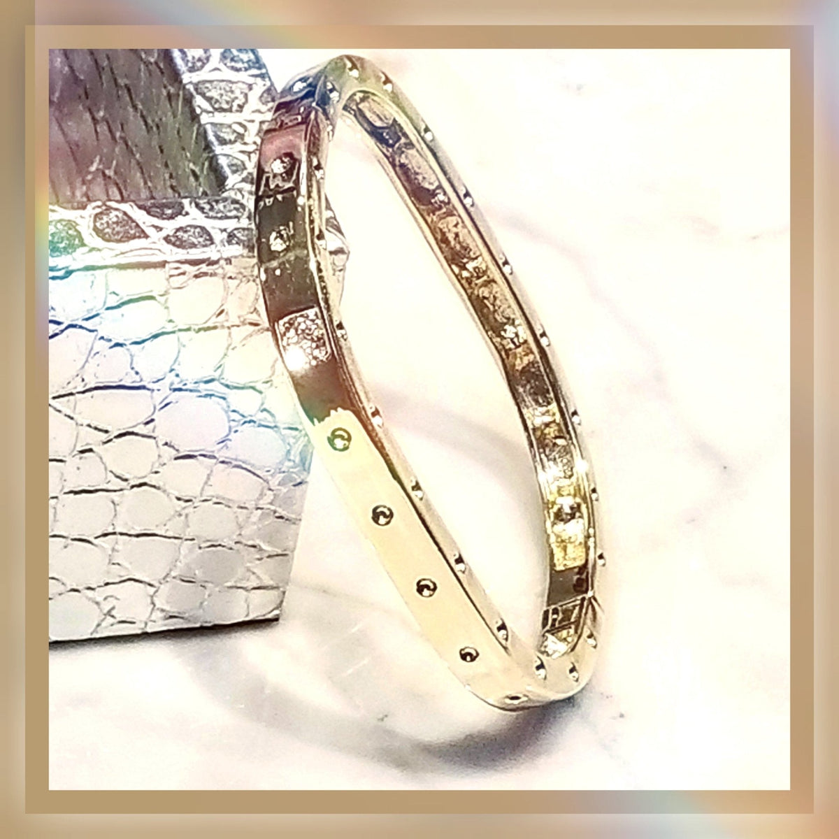 Square Sparkle Bangle